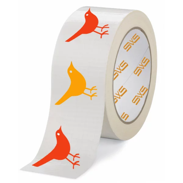 Клейкая лента (скотч) с логотипом 2 цвета, 72 мм, 66 м, 45 мкм (72 шт.)