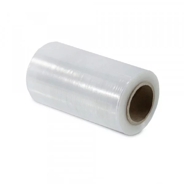 Стрейч-плёнка первичная, прозрачная, мини-ролик, 0.5 кг, 20 мкм, 250 мм, ручная (12 рулонов)
