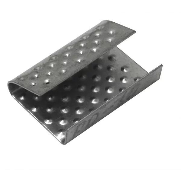 Скрепа для ленты ПЭТ 13 мм метал./чёрная