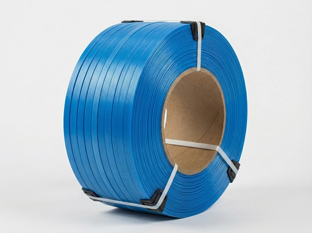 Стреппинг лента PP, синяя, 15 х 0,8 х 2000