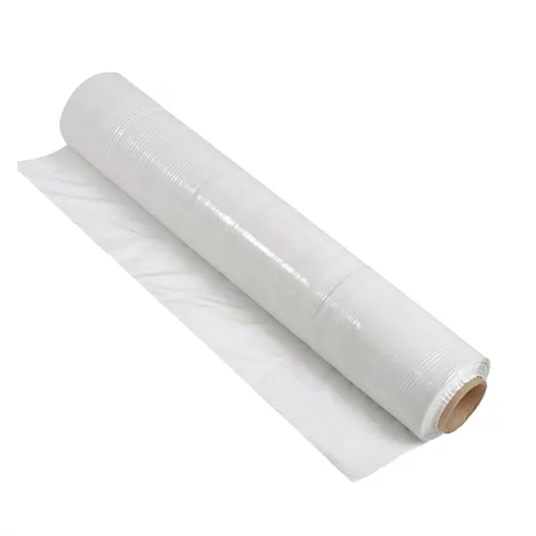 Стрейч-плёнка первичная, белая, 2 кг, 17 мкм, 500 мм, ручная (6 рулонов)