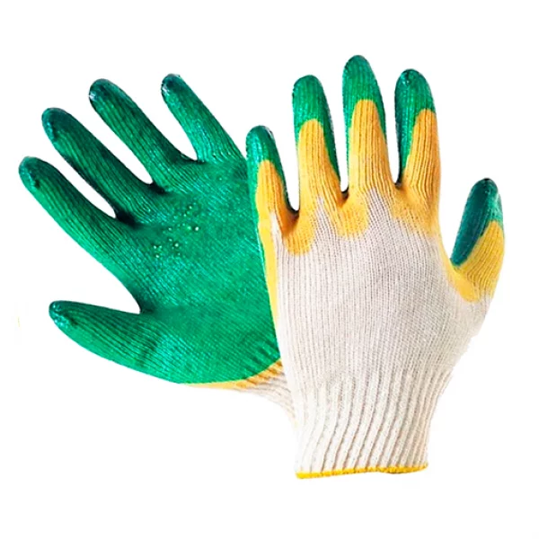 Перчатки х/б, 13 класс, с двойным обливом, 5 нитей (100 пар)