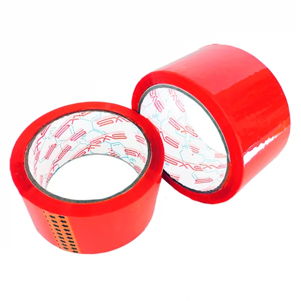 Клейкая лента (скотч) 48 мм, 60 м, 45 мкм, красная (36 шт.)