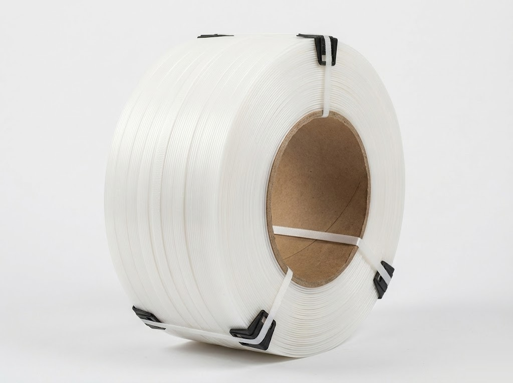 Стреппинг лента PP, белая, 15 х 0.8 х 2000