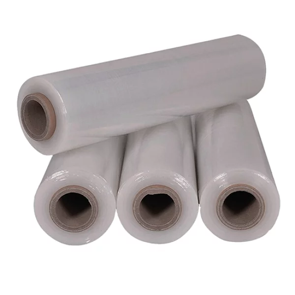 Стрейч-плёнка вторичное сырье, прозрачная Люкс, 2 кг, 23 мкм, 500 мм, ручная (6 рулонов)