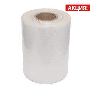 Стрейч-плёнка первичная, джамбо рулон, 33 кг, 17 мкм, 500 мм, прозрачная