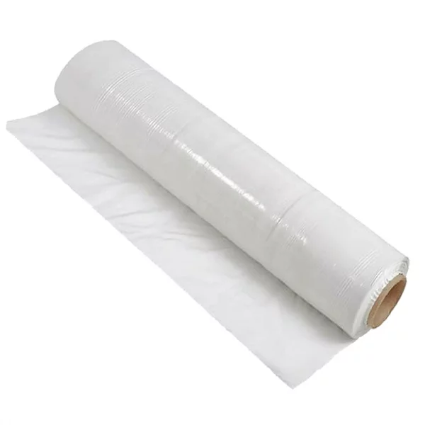 Стрейч-плёнка первичная, белая, 2.2 кг, 17 мкм, 500 мм, ручная (6 рулонов)