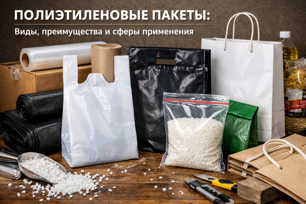 Полиэтиленовые пакеты: виды, преимущества и сферы применения